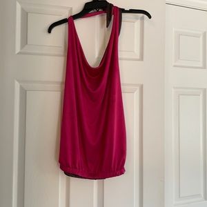 Express hot pink halter top size small